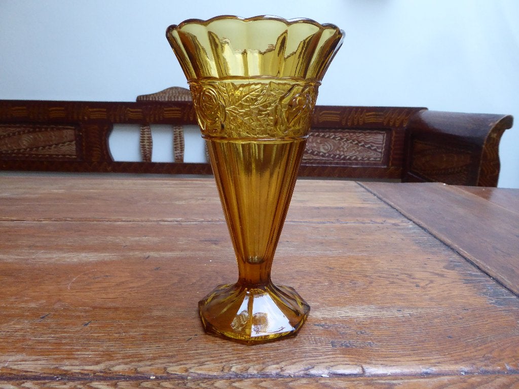 Art deco persglazen vaas, H. Heemskerk, Scailmont, Ophalen of Verzenden