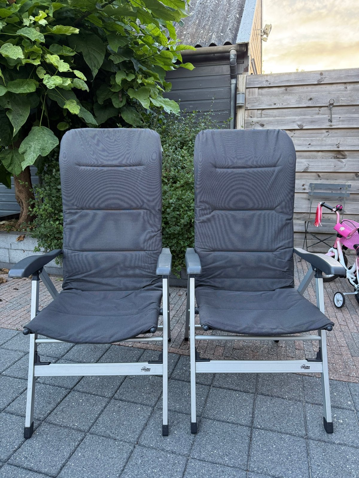 2 Vrijbuiter Outdoor Campingstoelen goede staat, Ophalen, Gebruikt, Campingstoel