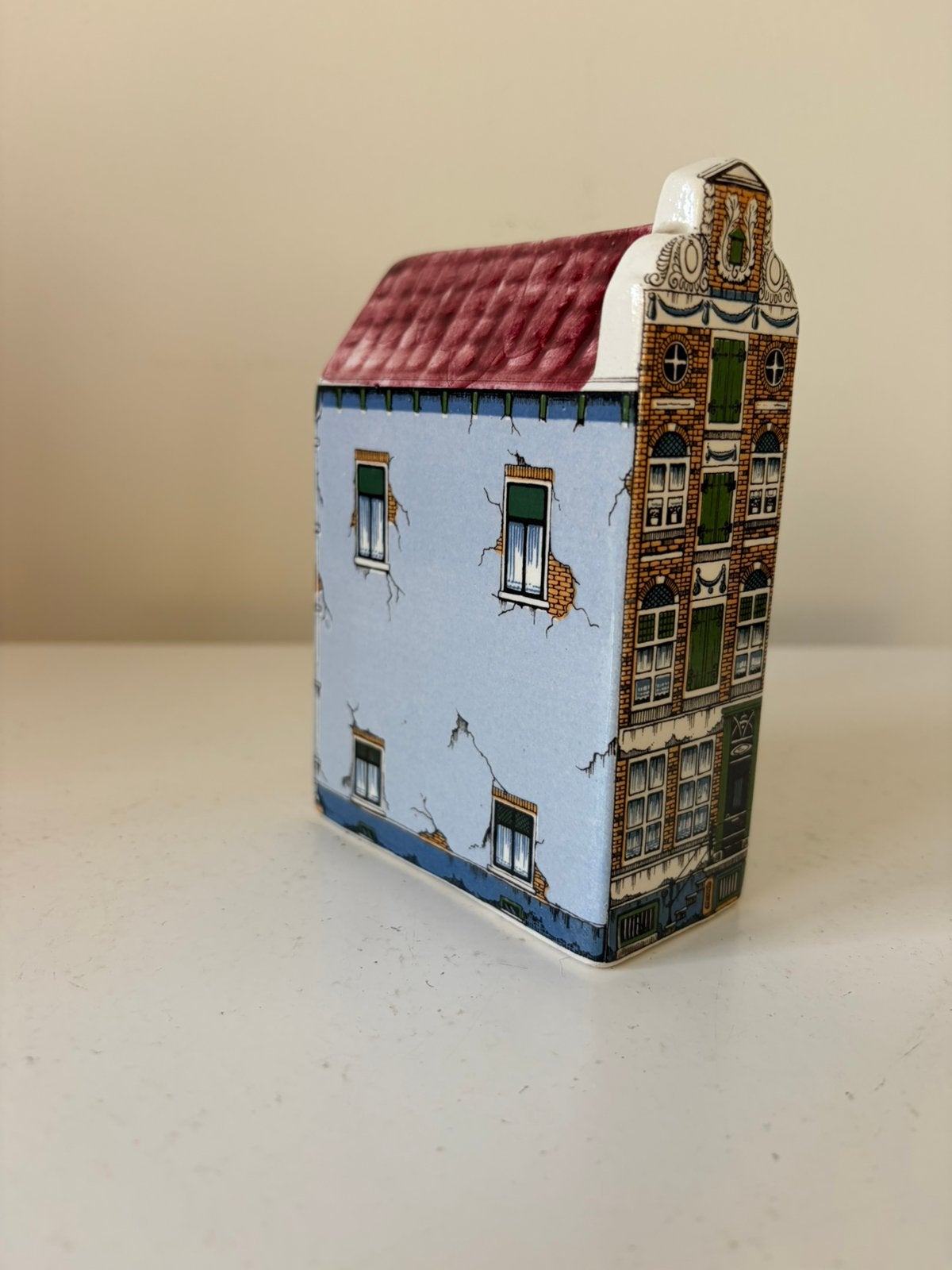 Handbeschilderd grachten huisje., Ophalen of Verzenden, Zo goed als nieuw