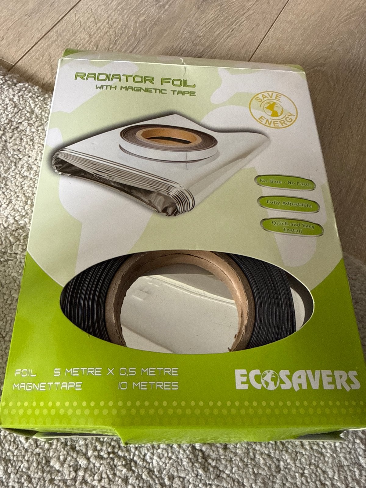 Radiatorfolie met magneetband - Energiebesparend, Ophalen, 30 tot 80 cm, Hoog rendement (Hr), Radiator