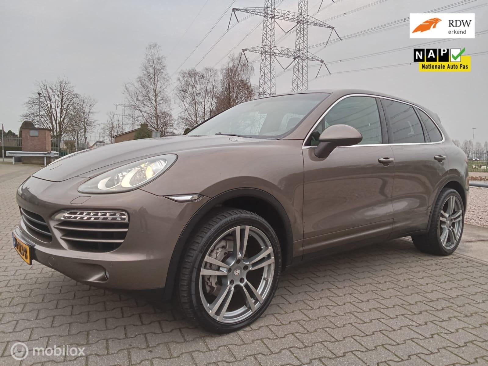 Porsche Cayenne 3.0 D/alle denkbare optie's, Auto's, Automaat, Gebruikt, Beige, Bruin