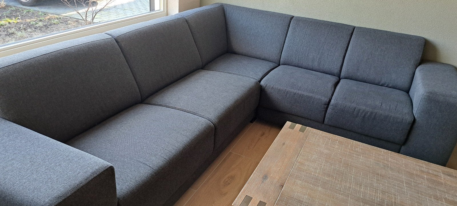 Hoekbank pronto antraciet, Ophalen, Gebruikt, Stof