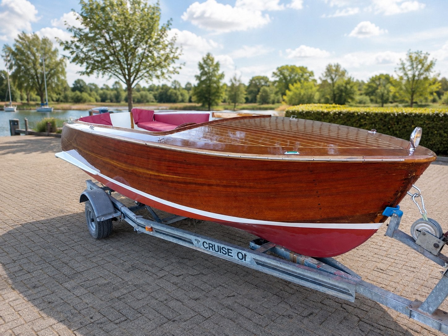 Mooie klassieke houtenboot met 30 pk Yamaha incl trailer, Ophalen, Overige merken, Gebruikt, Buitenboordmotor