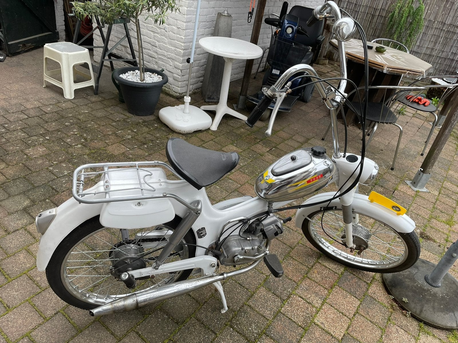 Witte puch te koop, Fietsen en Brommers, Brommers | Oldtimers, Ophalen, Puch