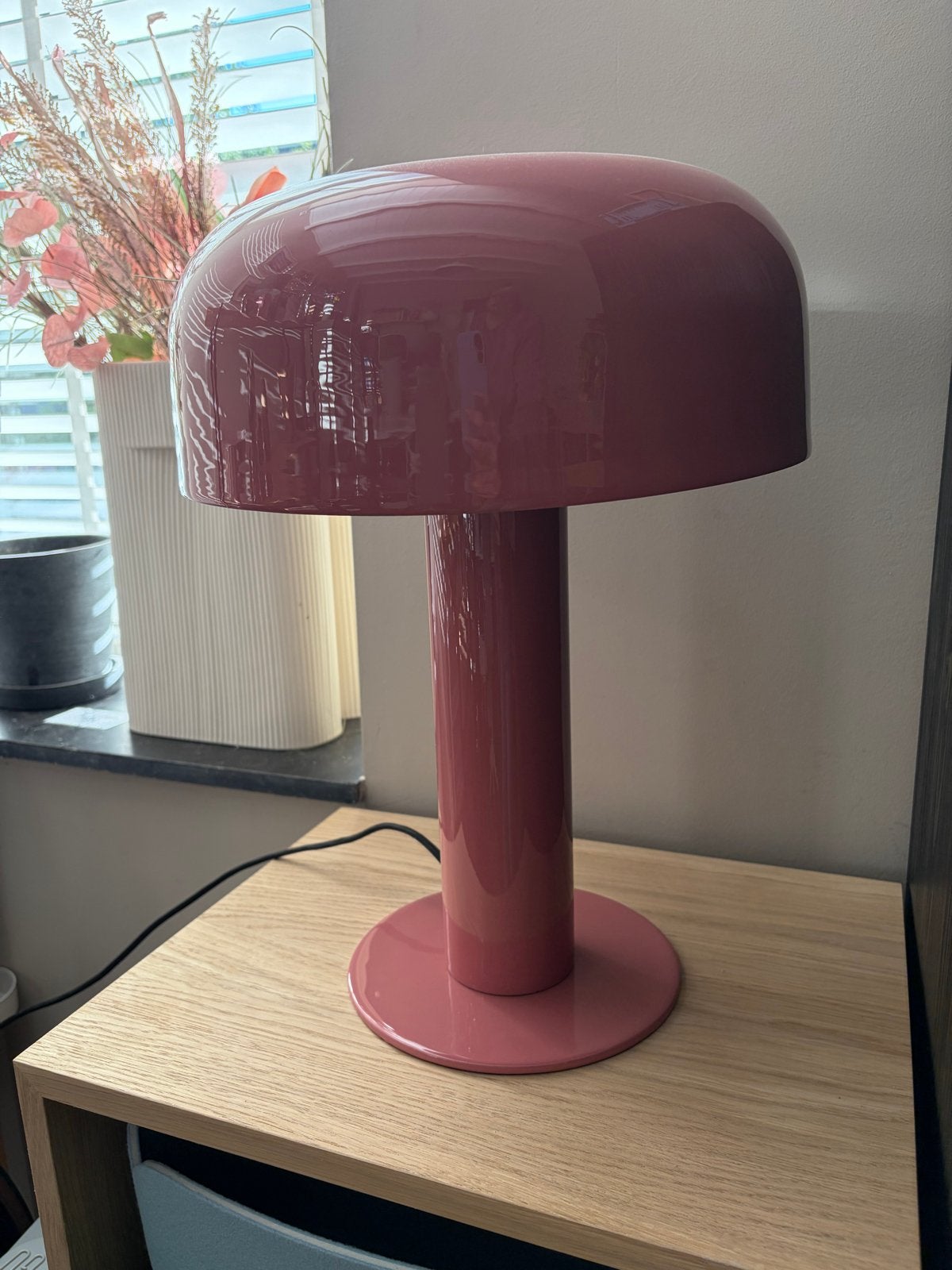 Leitmotiv Tafellamp Fornido Roze, Ophalen, Zo goed als nieuw, Metaal, Minder dan 50 cm
