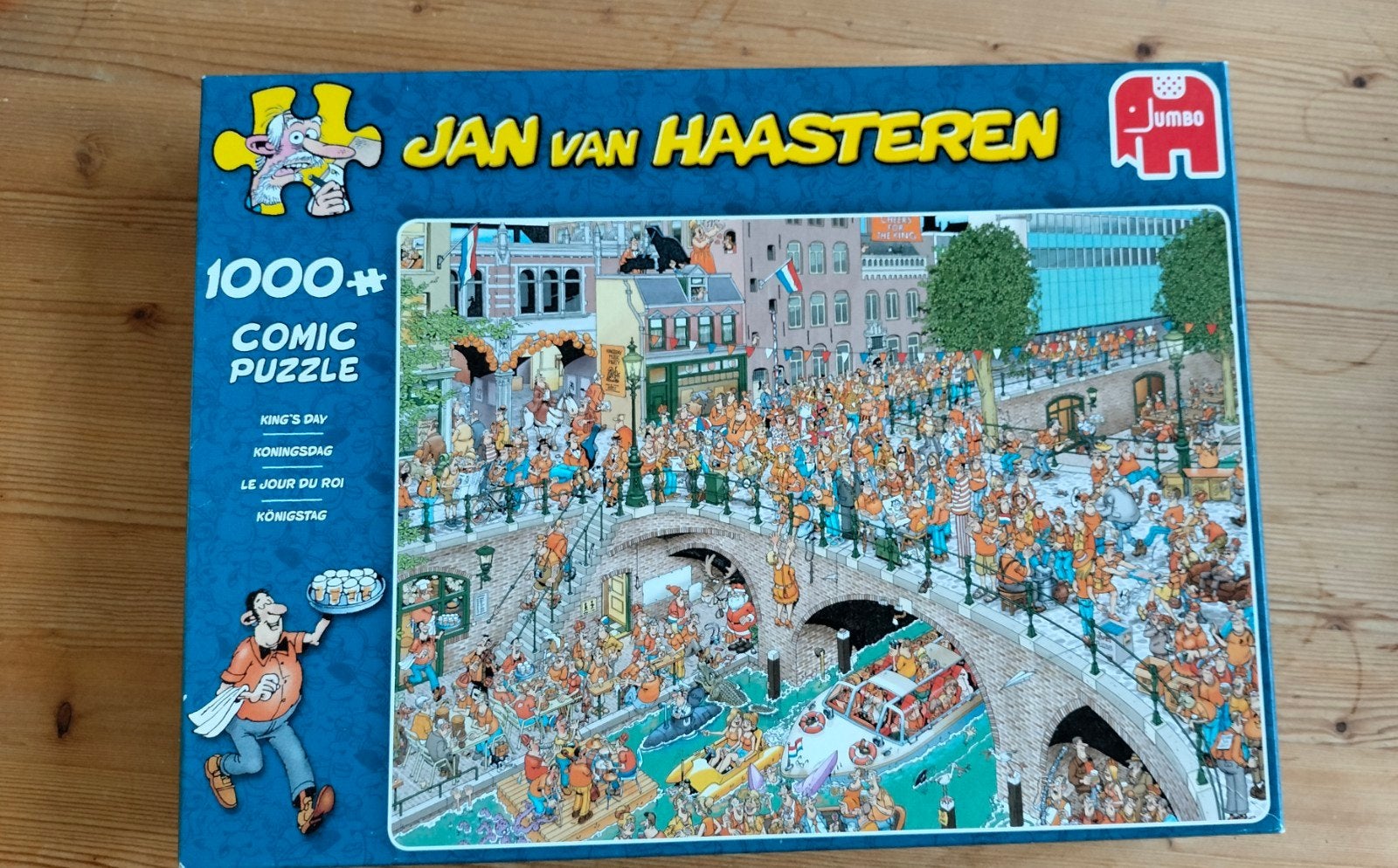 2 puzzels van Jan van Haasteren, Ophalen of Verzenden, 500 t/m 1500 stukjes, Zo goed als nieuw, Legpuzzel
