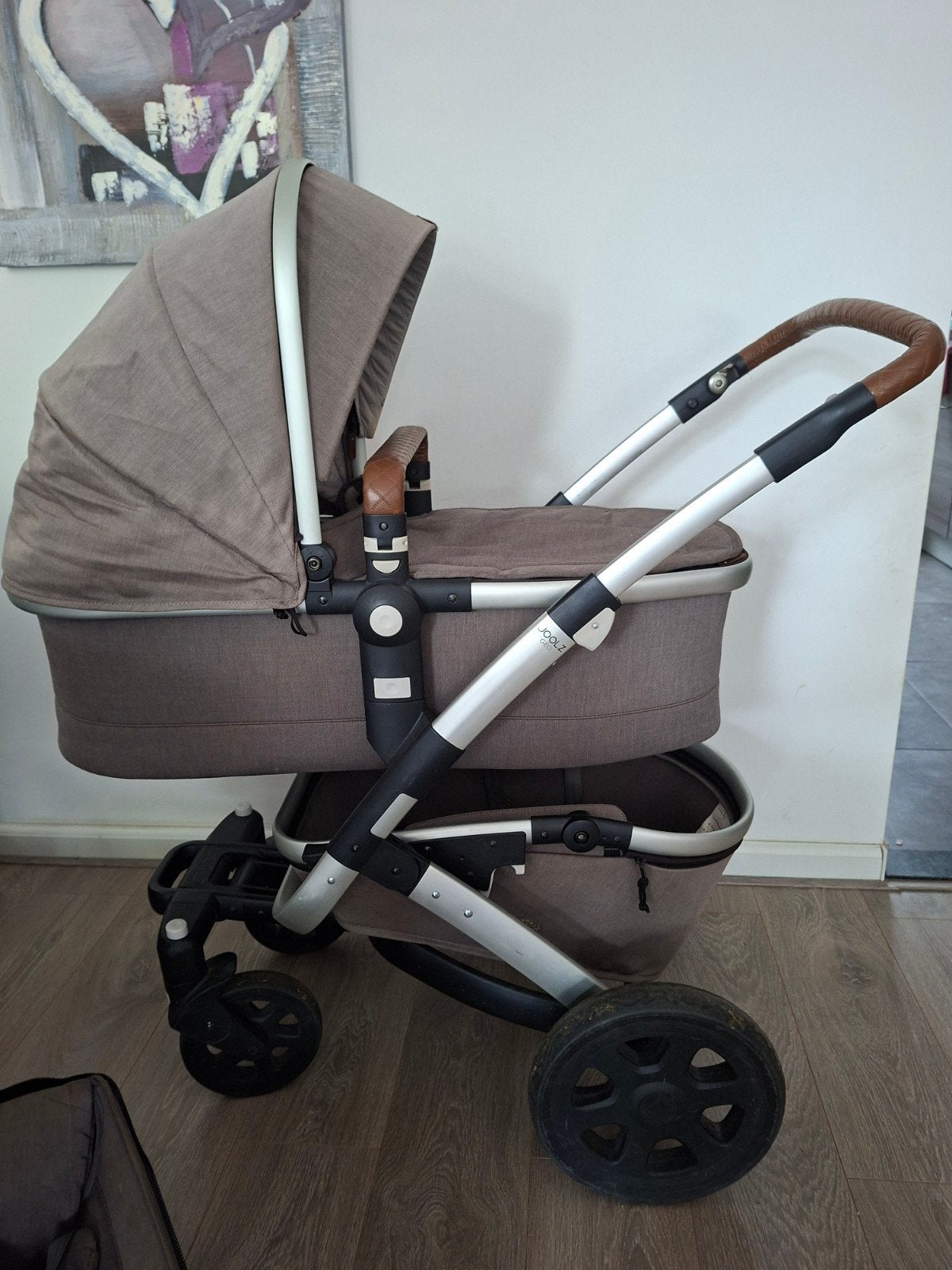 Joolz Geo 2 met accessoires, Gebruikt, Verstelbare duwstang, Ophalen, Kinderwagen