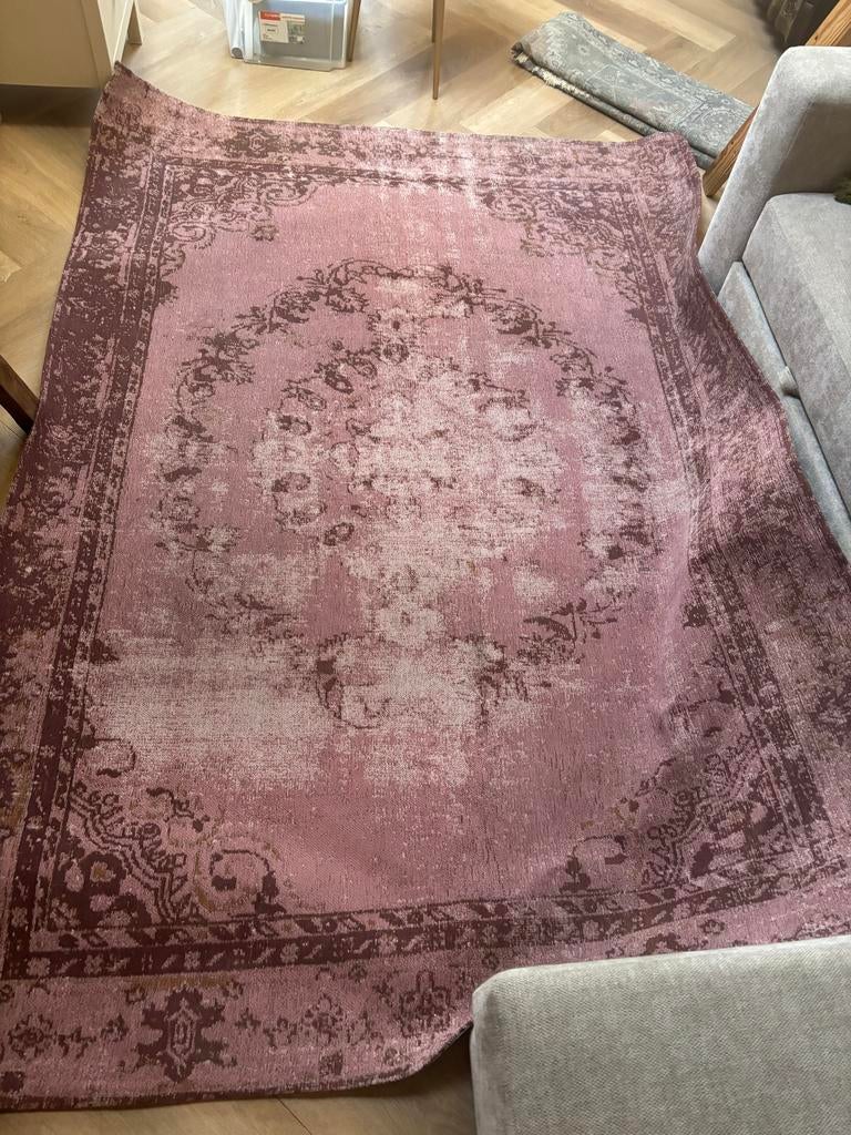 Sissy-Boy vloerkleed 160x230 cm - Roze/Bruin, Huis en Inrichting, Stoffering | Tapijten en Kleden, Ophalen, Gebruikt, Bruin, 150 tot 200 cm