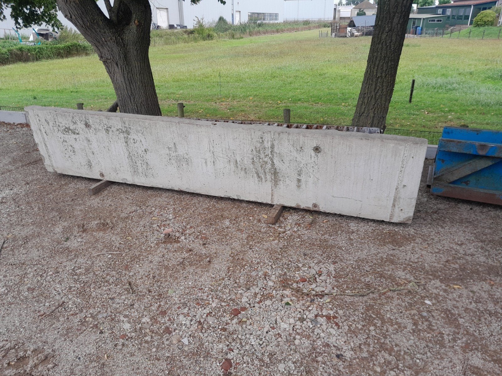 Keerwand L-element van beton met wapening, Ophalen, Gebruikt