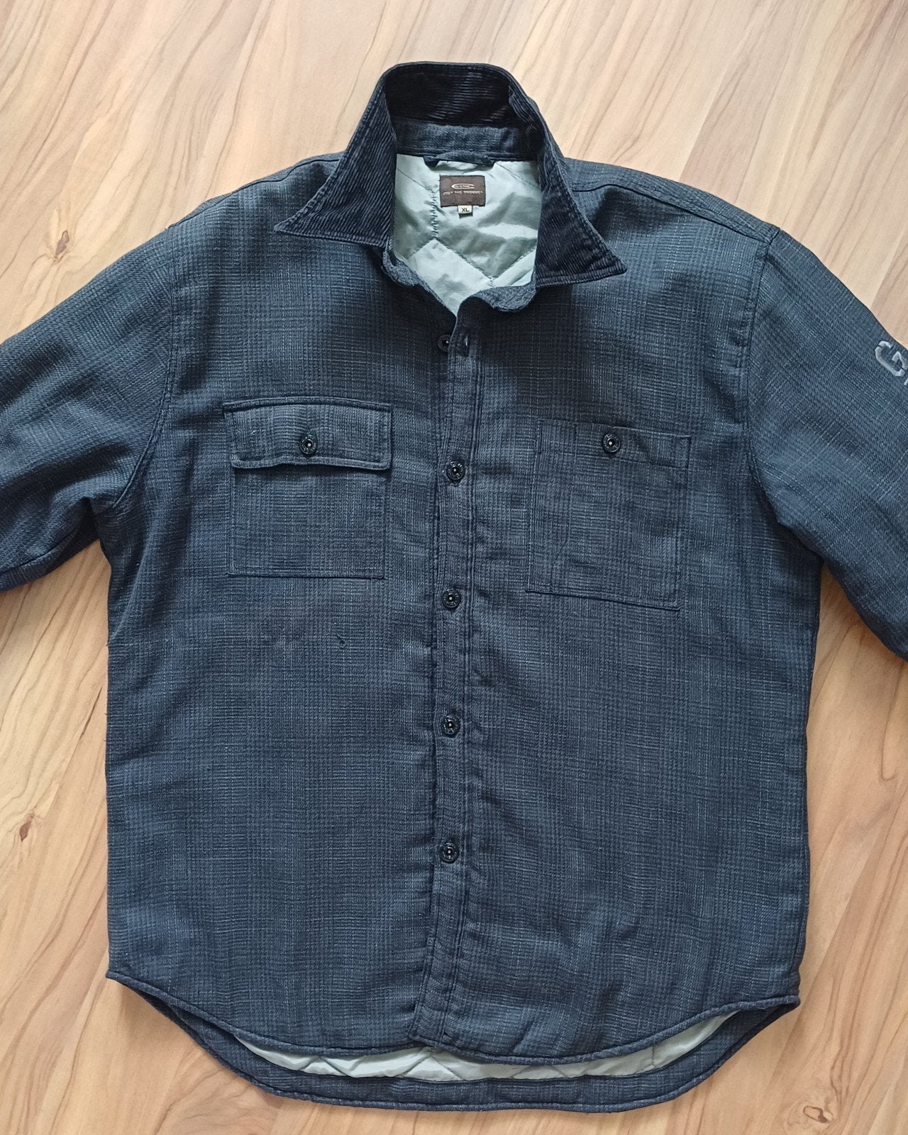 G-Star RAW gewatteerd overhemdjack - XL, Ophalen, Maat 56/58 (XL), Grijs, Gedragen