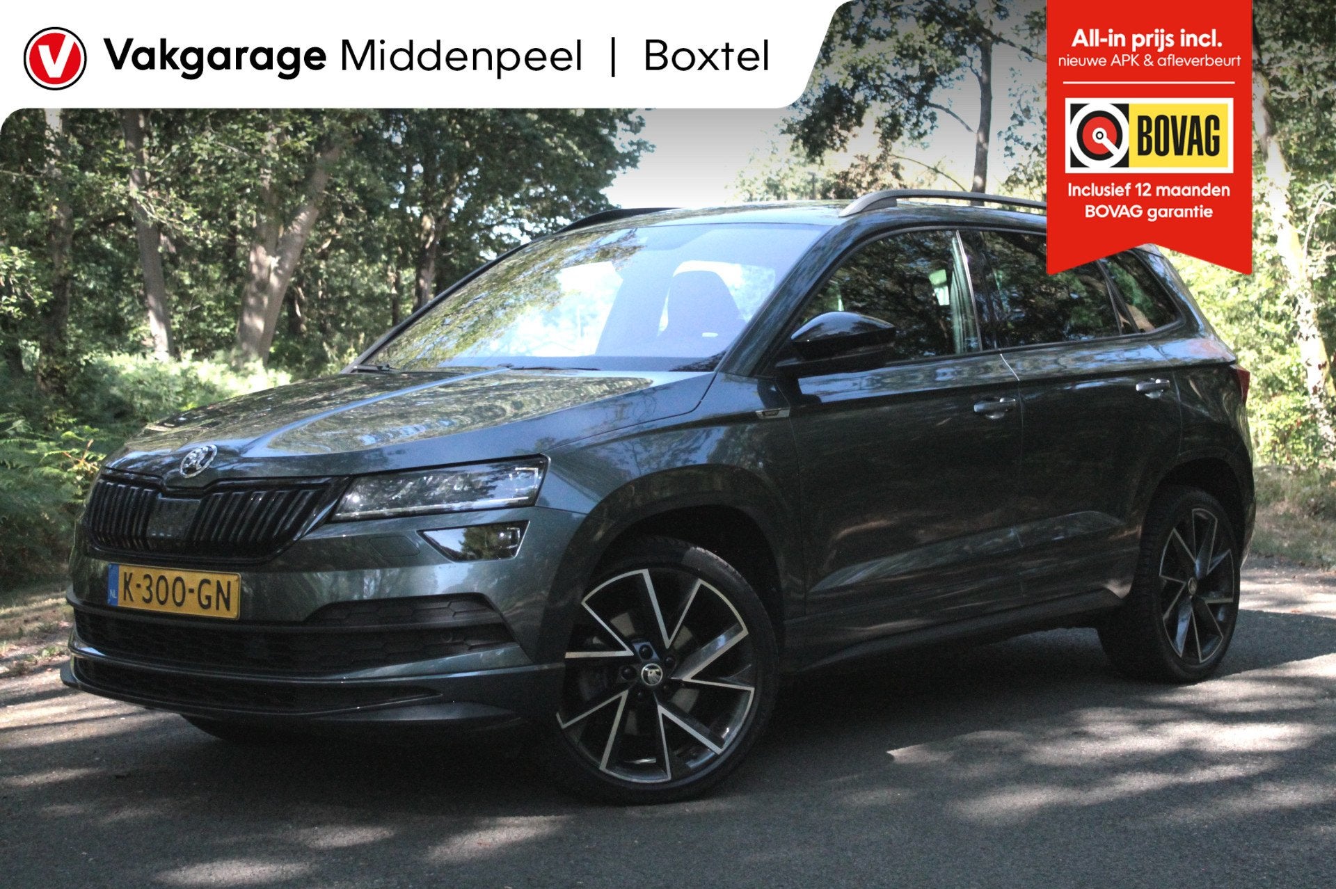 Skoda Karoq 1.5 TSI ACT Sportline Business | Trekhaak | Carp, 12 maanden, 4 cilinders, Leder en Stof, Bedrijf