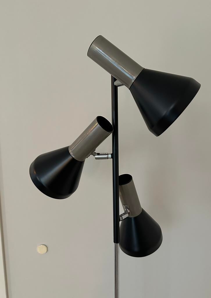 Vintage vloerlamp 3 licht model jaren 60 / 70, Ophalen, Gebruikt, 150 tot 200 cm, Overige materialen