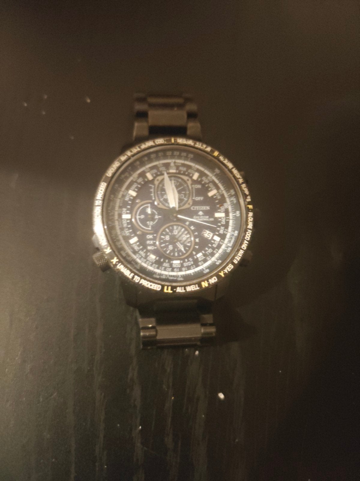 Citizen Promaster Sky Eco-Drive Super Titanium AT8195-85L, Ophalen, Overige materialen, Gebruikt, Overige materialen