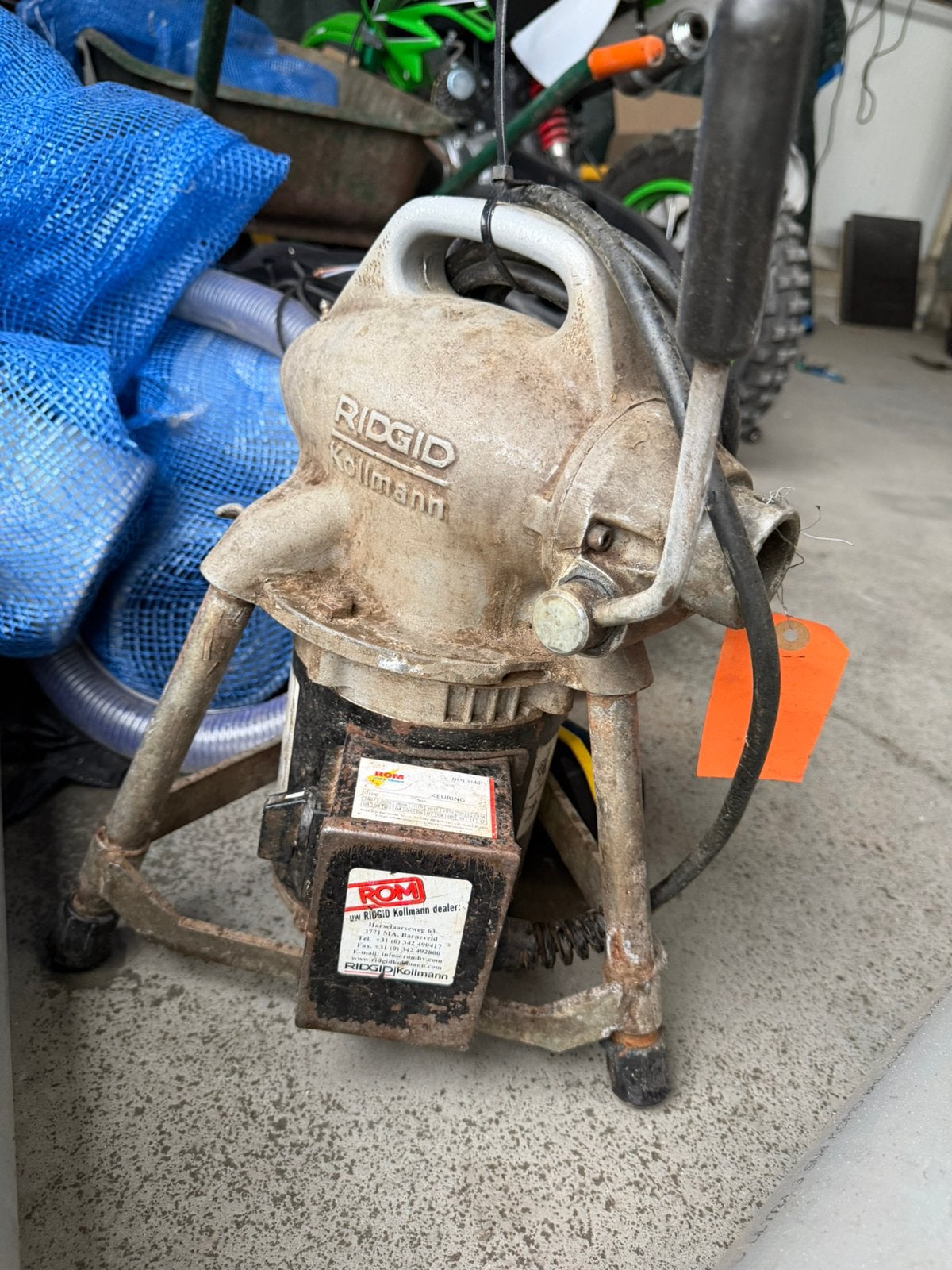 2x Ridgid Kollmann k50 veer machine ontstopper, Ophalen, Gebruikt
