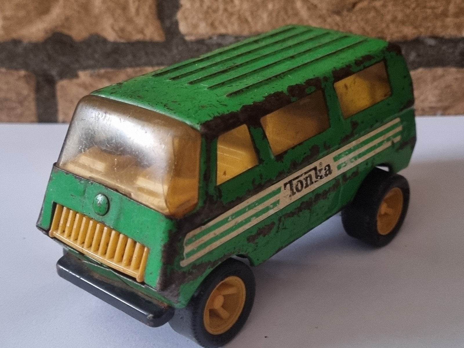 Vintage Tonka busje - Groen, Made in USA, Ophalen of Verzenden