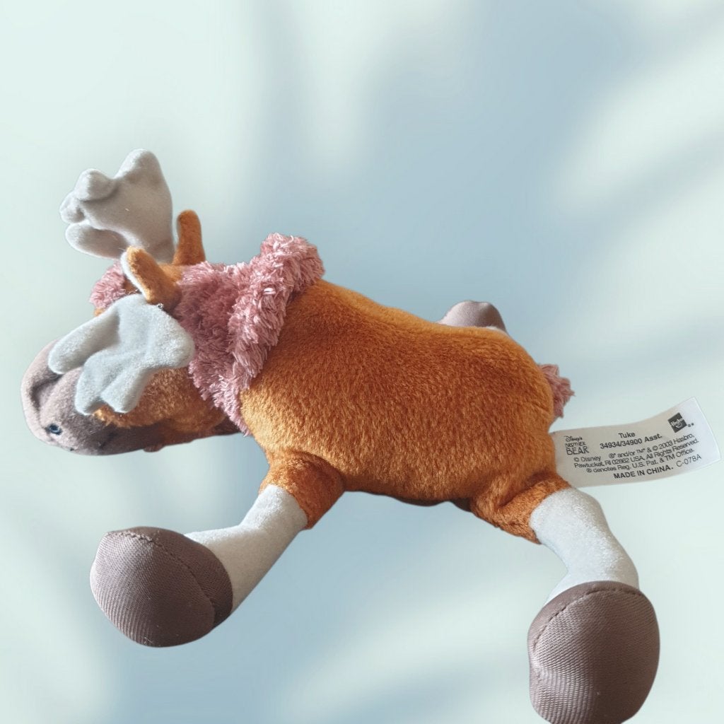 Disney Jasbro Brother Bear 2003 eland Tuke knuffeltje 1510, Disney, -, Overige typen, Ophalen of Verzenden