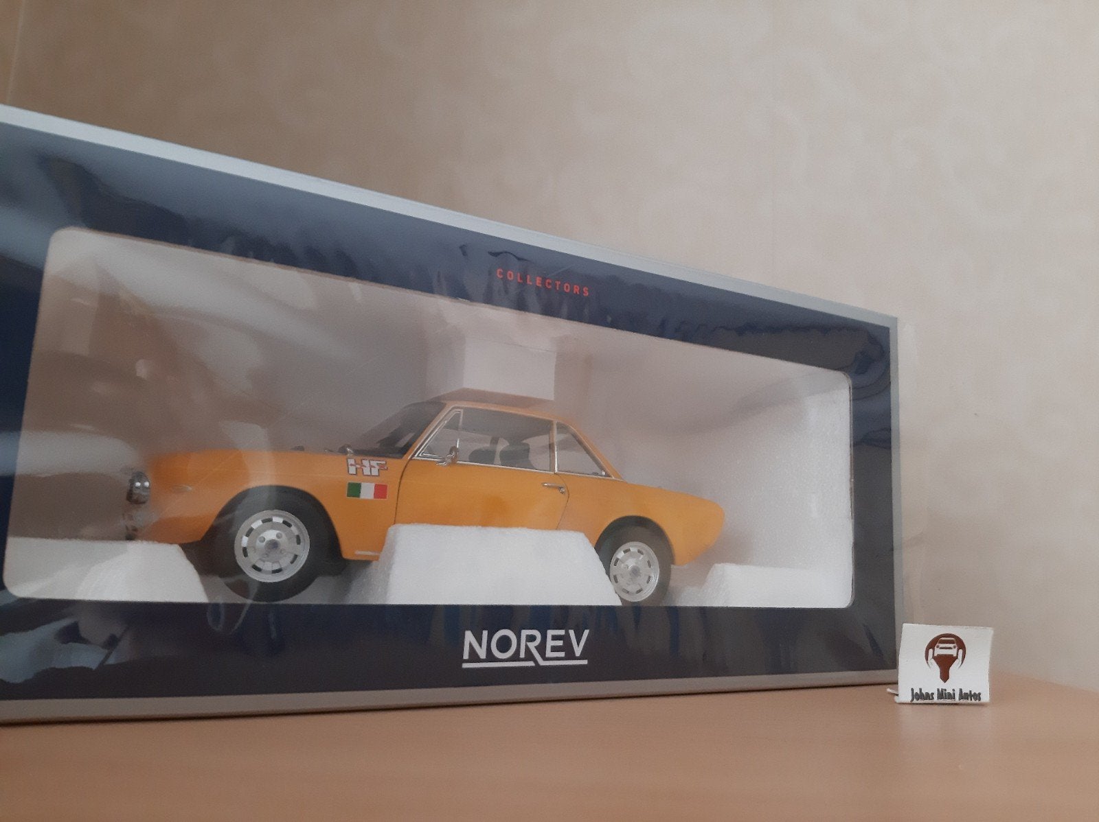Lancia Fulvia 1600 HF 1971 Oranje LIMITED EDITION 1:18, Auto, Norev, Ophalen of Verzenden, Norev
