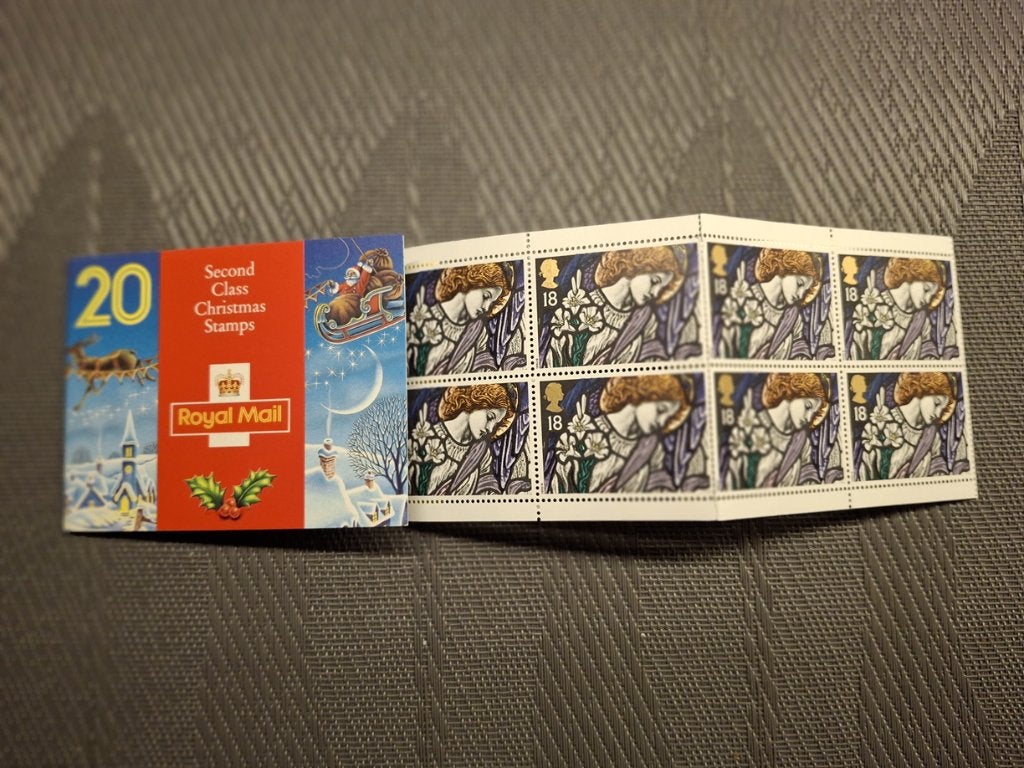 postzegel boekje engeland kerst 1992 HB 0-132 met rand, Verzenden, Postfris