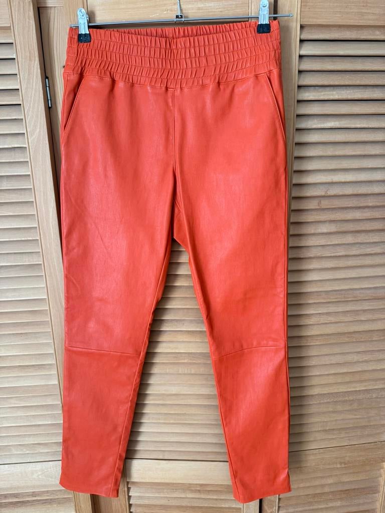 Ibana oranje leer maat 40, Kleding | Dames, Broeken en Pantalons, Maat 38/40 (M), Oranje, Ophalen of Verzenden, Zo goed als nieuw