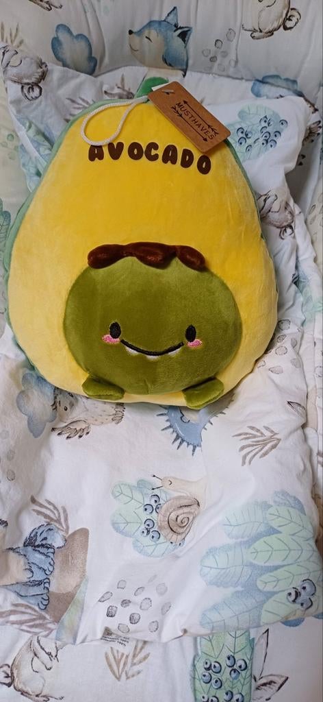 Nieuwe advocado knuffel, Kinderen en Baby's, Speelgoed | Knuffels en Pluche, Ophalen of Verzenden, Nieuw, Overige typen