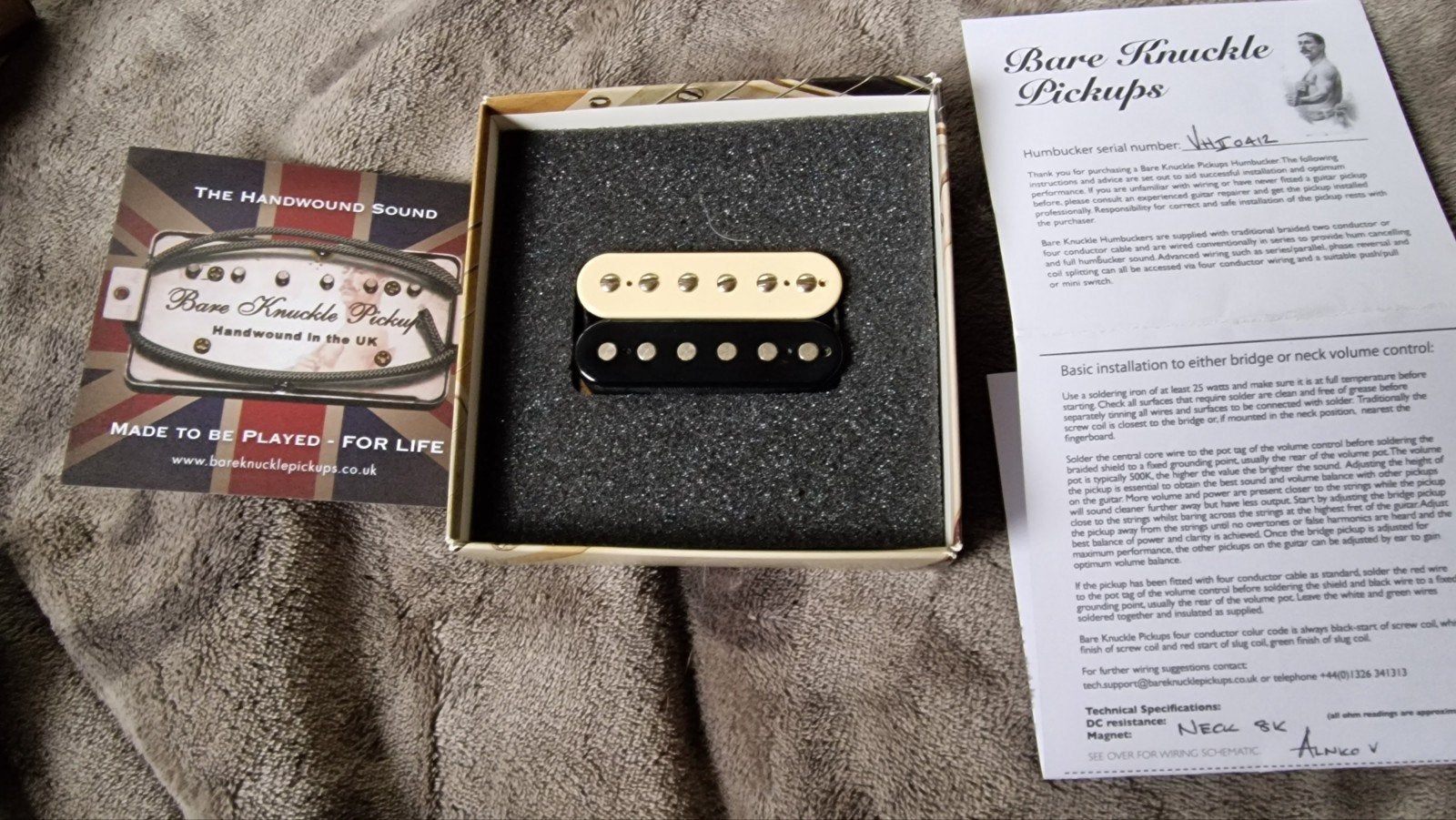 Bare Knuckle VH2 Neck Humbucker, Ophalen of Verzenden, Gebruikt