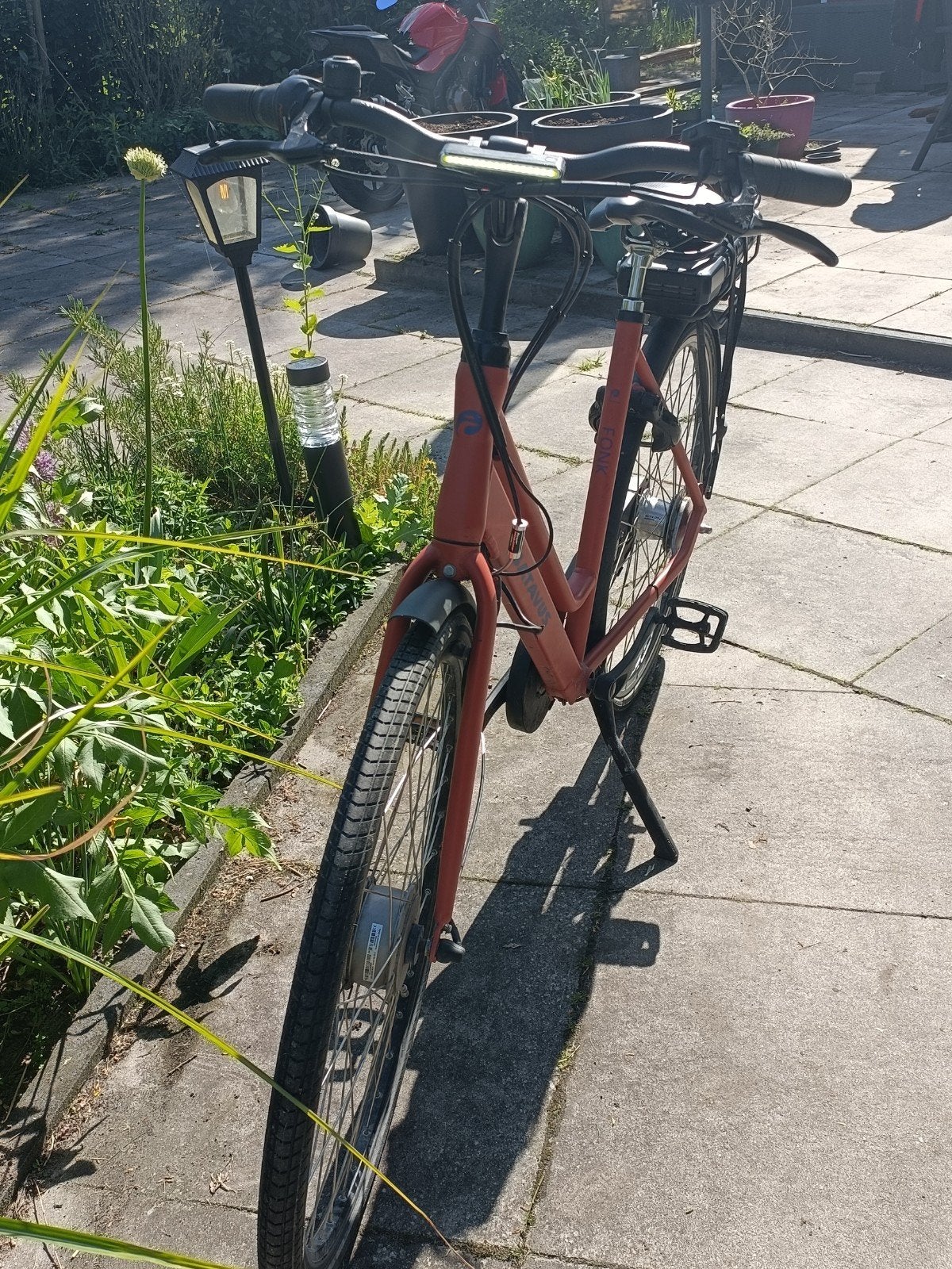 Batavus Fonk E-go 7 framemaat 54 cm oranje/rood, Fietsen en Brommers, 53 tot 56 cm, Ophalen, Gebruikt