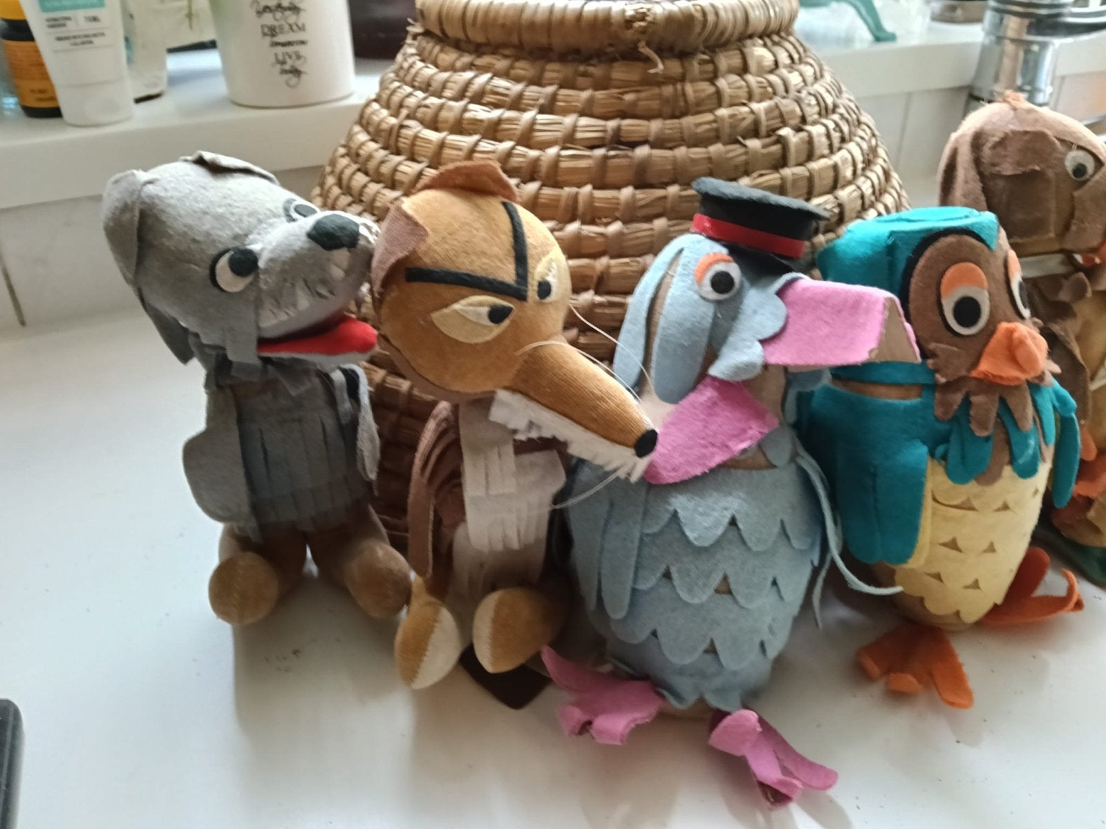 Unieke set originele Fabeltjeskrant poppen (1968), Ophalen of Verzenden, Gebruikt