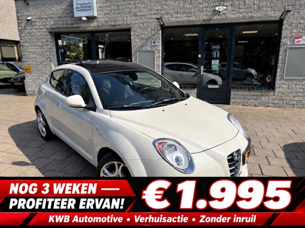 Alfa romeo MiTo 1.3 JTDm ECO | Panoramadak | NAP, Auto's, Euro 5, Gebruikt, 4 cilinders, Wit
