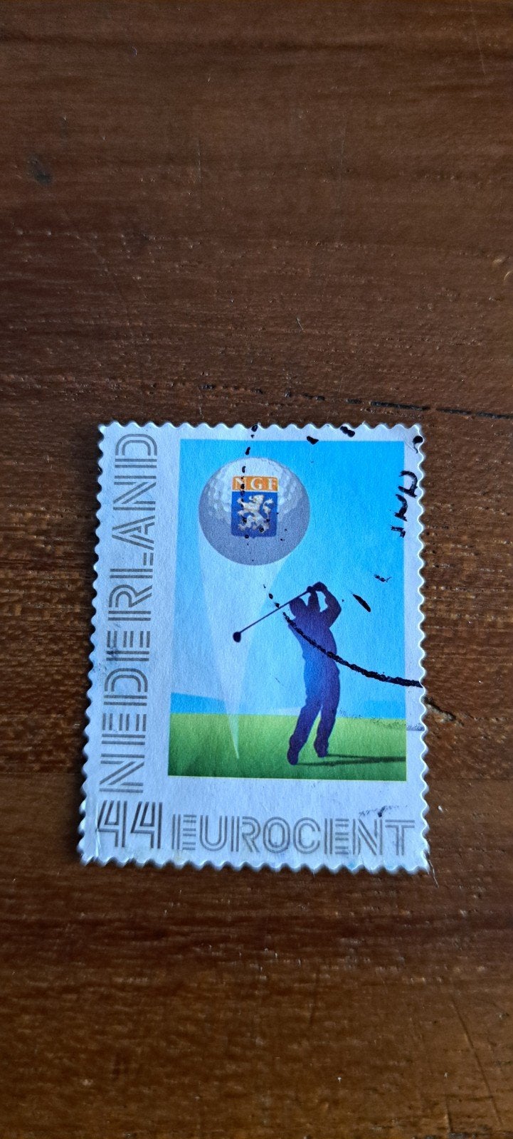 Zegel NGF golf .gestempeld. 2009 ., Ophalen of Verzenden