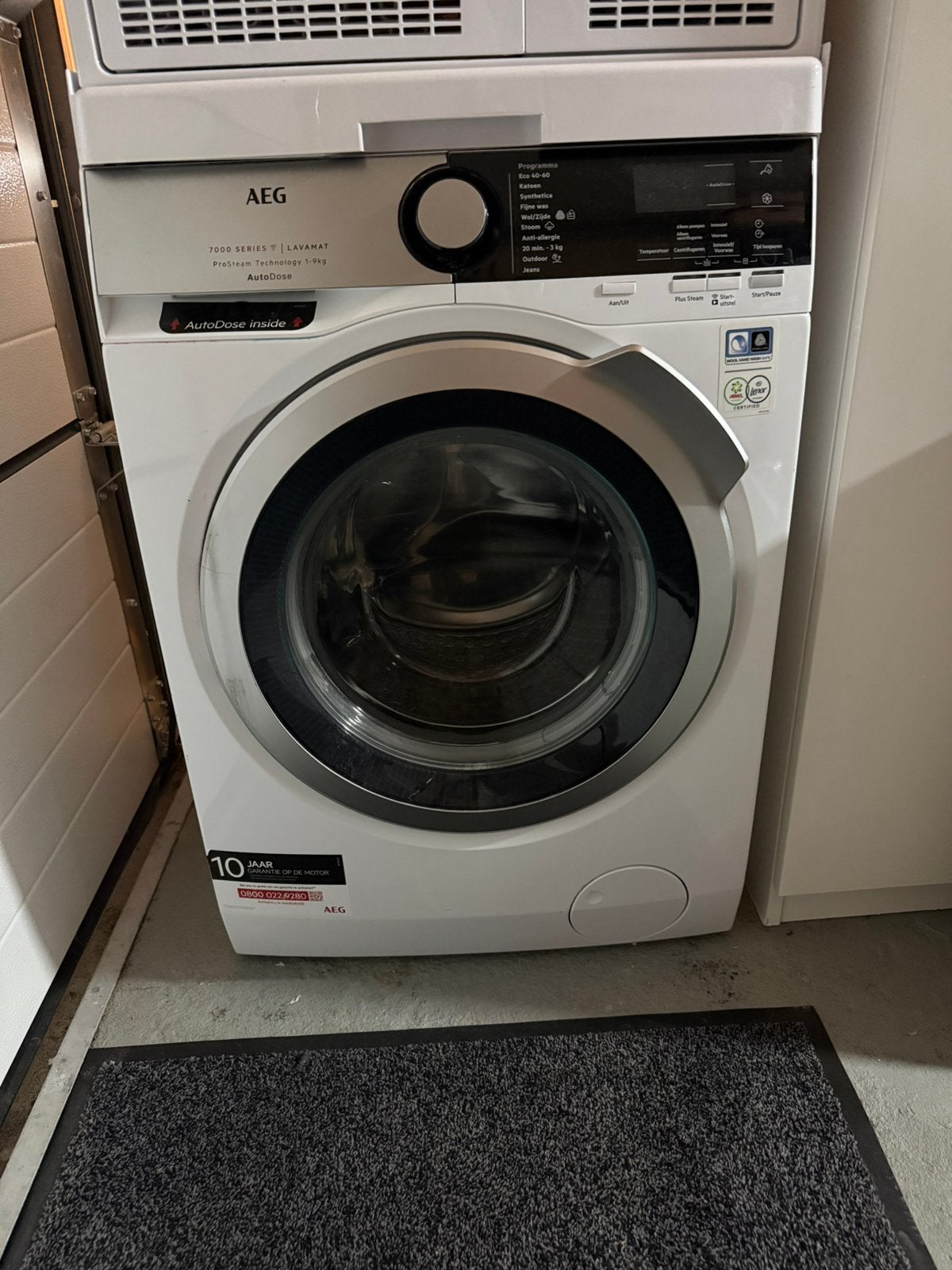 AEG wasmachine met EF3 foutcode, Ophalen, Niet werkend, 1200 tot 1600 toeren, 85 tot 90 cm