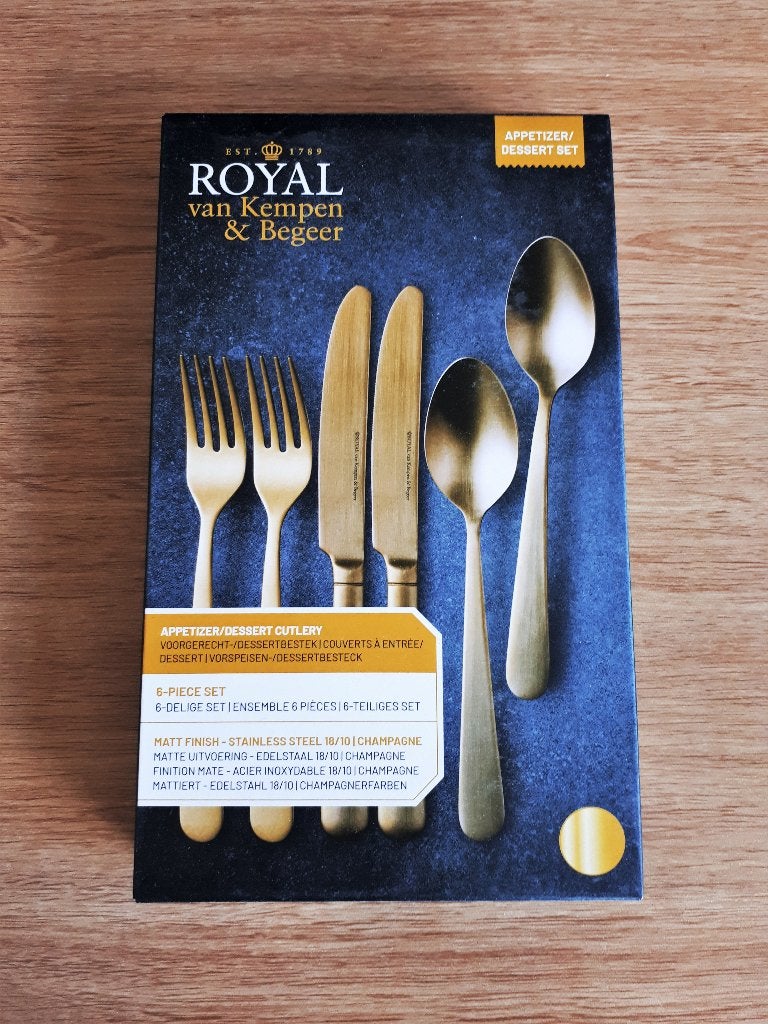 royal van kempen & begeer voorgerecht-/dessertbestek, Ophalen of Verzenden, Nieuw, Royal Van Kempen & Begeer, Overige materialen