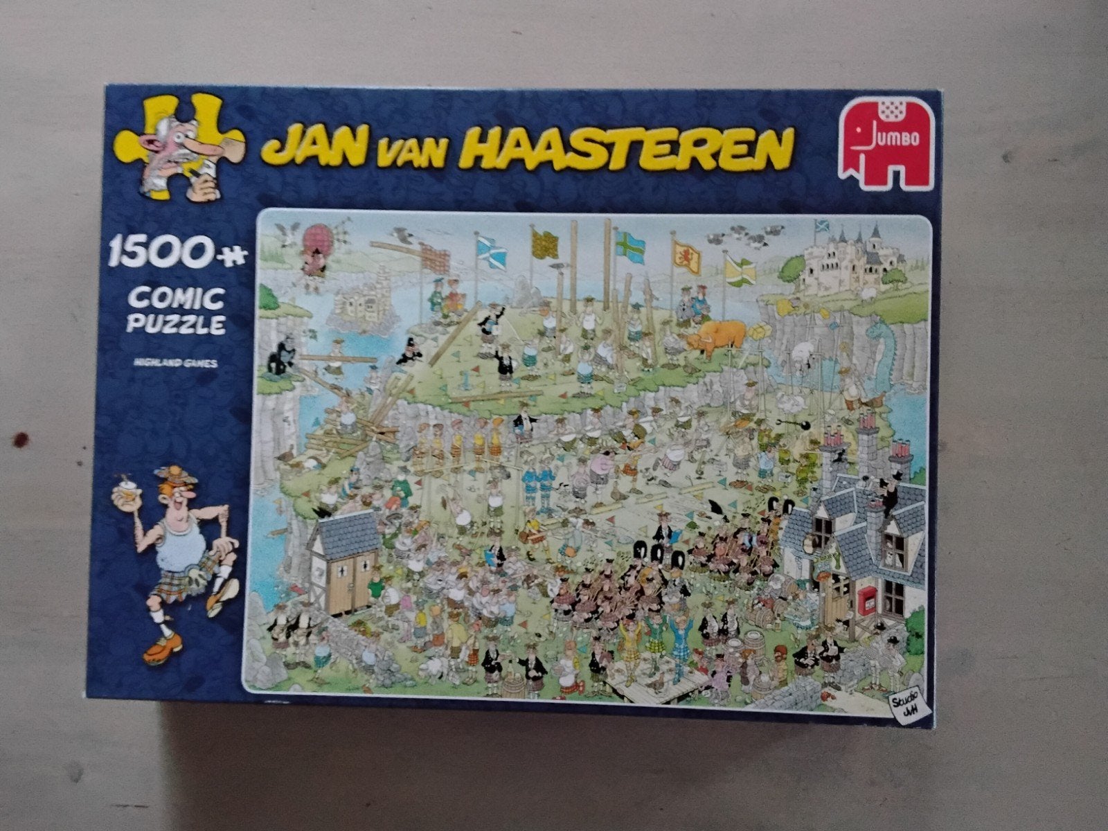 Jan van Haasteren - Highland Games, Ophalen, 500 t/m 1500 stukjes, Zo goed als nieuw, Legpuzzel