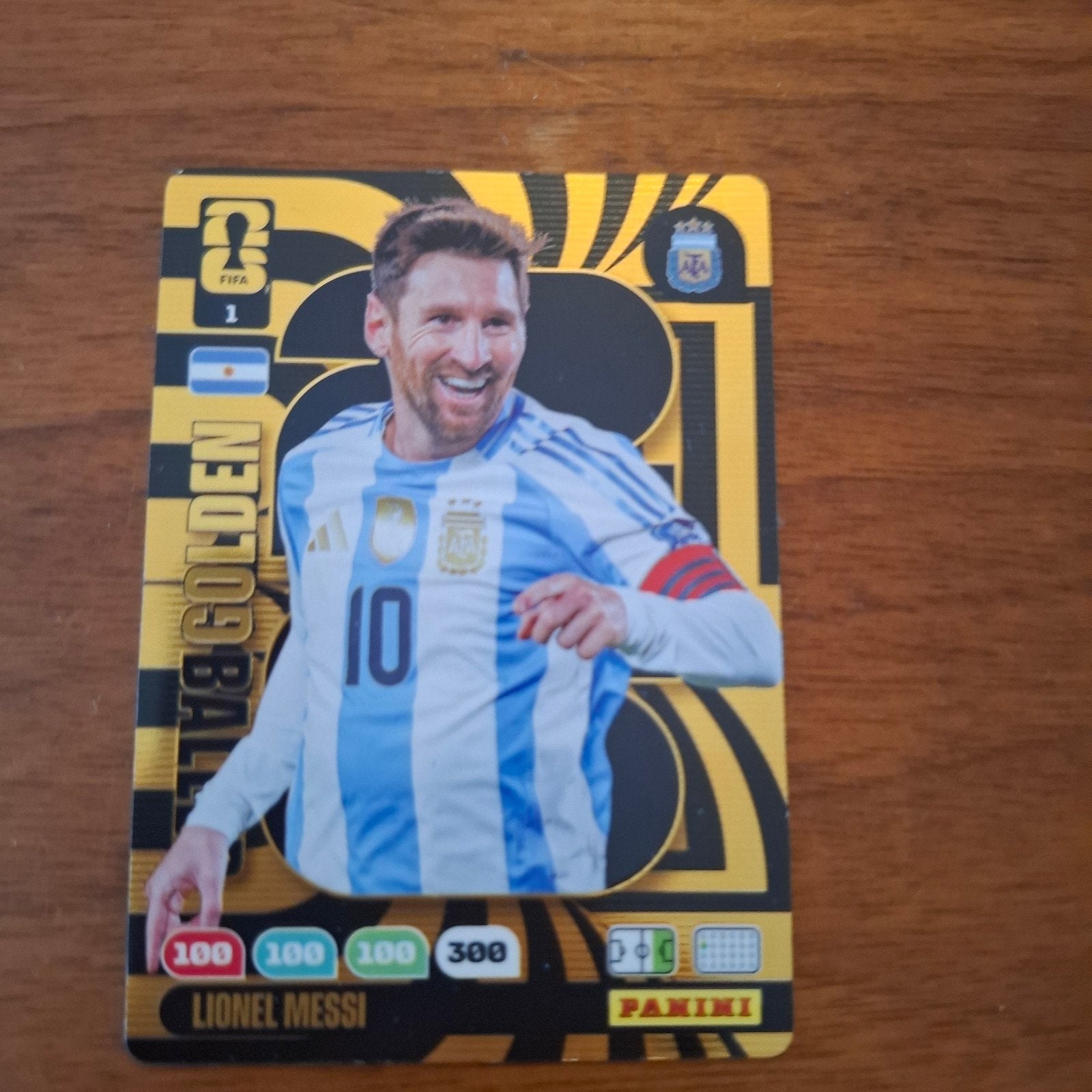 Lionel Messi Golden Baller FIFA World Cup 2026 Adrenalyn XL, Verzamelen, Ophalen of Verzenden, Zo goed als nieuw, Buitenlandse clubs