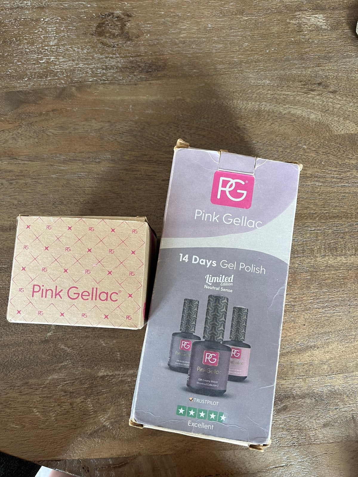 Pink gellac set + kleurlakjes, Ophalen of Verzenden, Gebruikt, Gehele gezicht