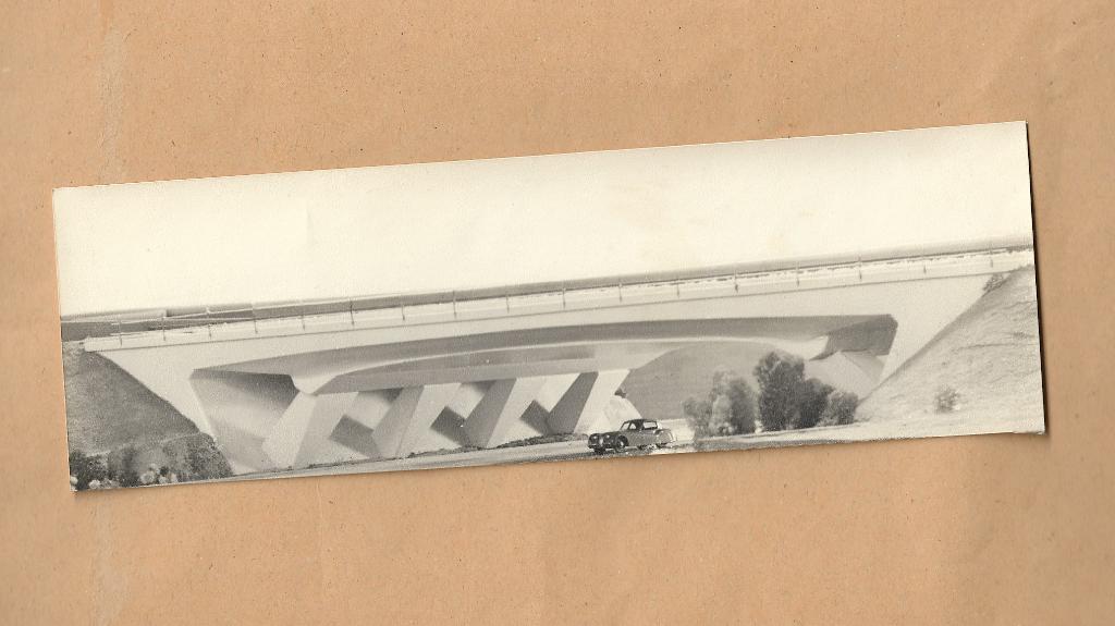 foto maquette spoorweg viaduct 1956 Voetiuslaan Arnhem, Foto, Ophalen of Verzenden, Zo goed als nieuw, 1940 tot 1960