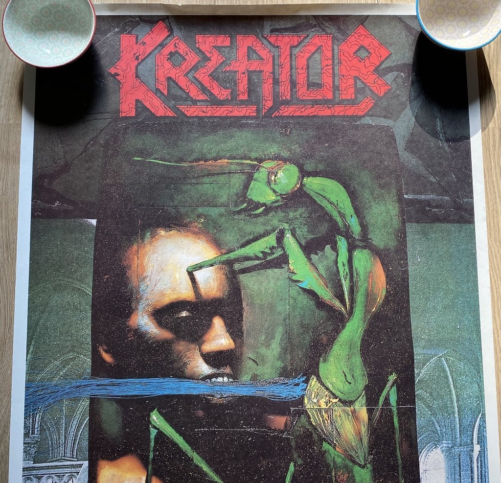 Leuke Poster Kreator- Renewal 1992, Deurposter of groter, Ophalen of Verzenden, Muziek, Rechthoekig Staand