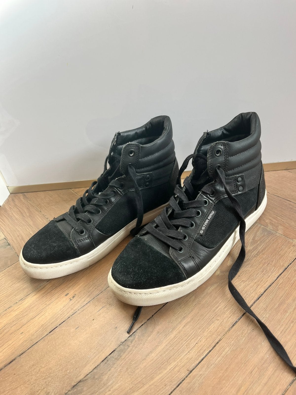 Zwarte sneakers 40 g-star raw schoenen augur samovar hi-top, Zwart, Ophalen of Verzenden, Sneakers of Gympen, Zo goed als nieuw