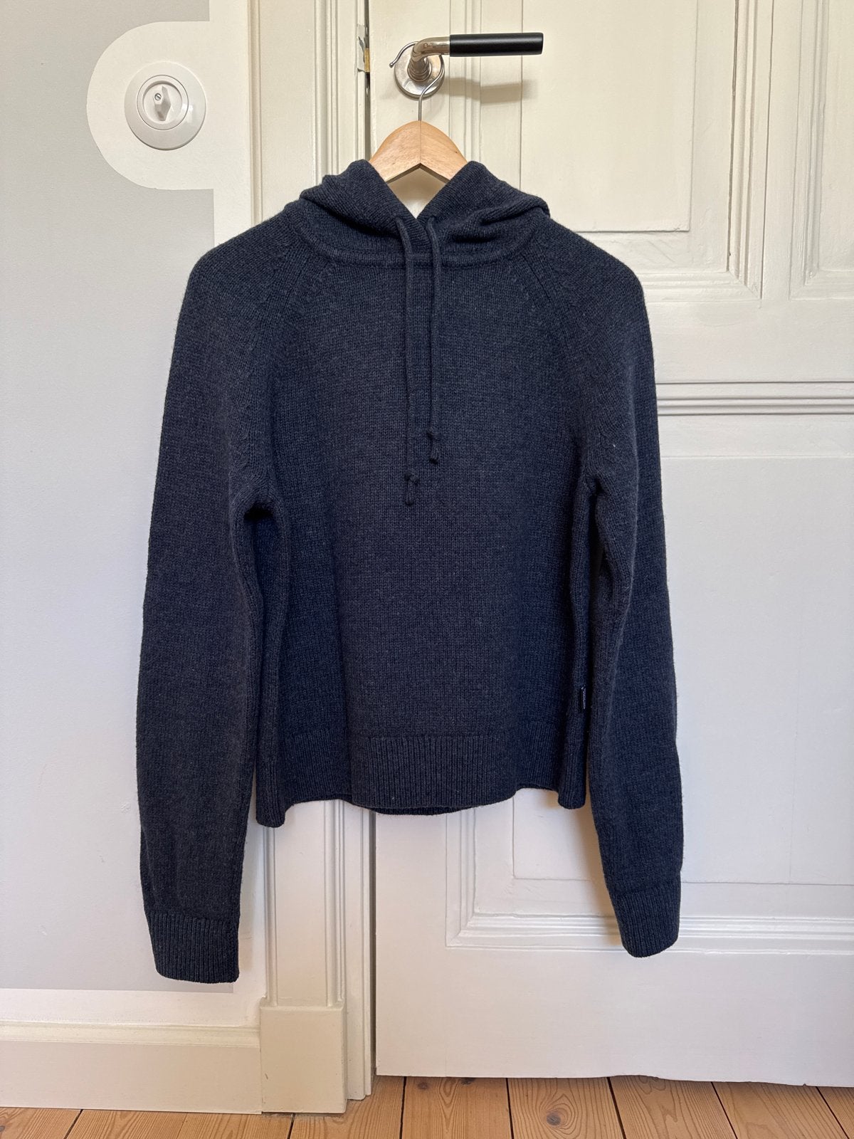Patagonia wollen Hoodie - Donkerblauw, Ophalen of Verzenden, Zo goed als nieuw, Maat 36 (S), Blauw
