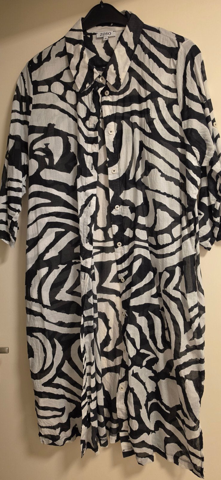 ZOSO Blouse met Zebraprint - Maat XL, ZOSO, Zwart, Maat 46/48 (XL) of groter, Ophalen of Verzenden