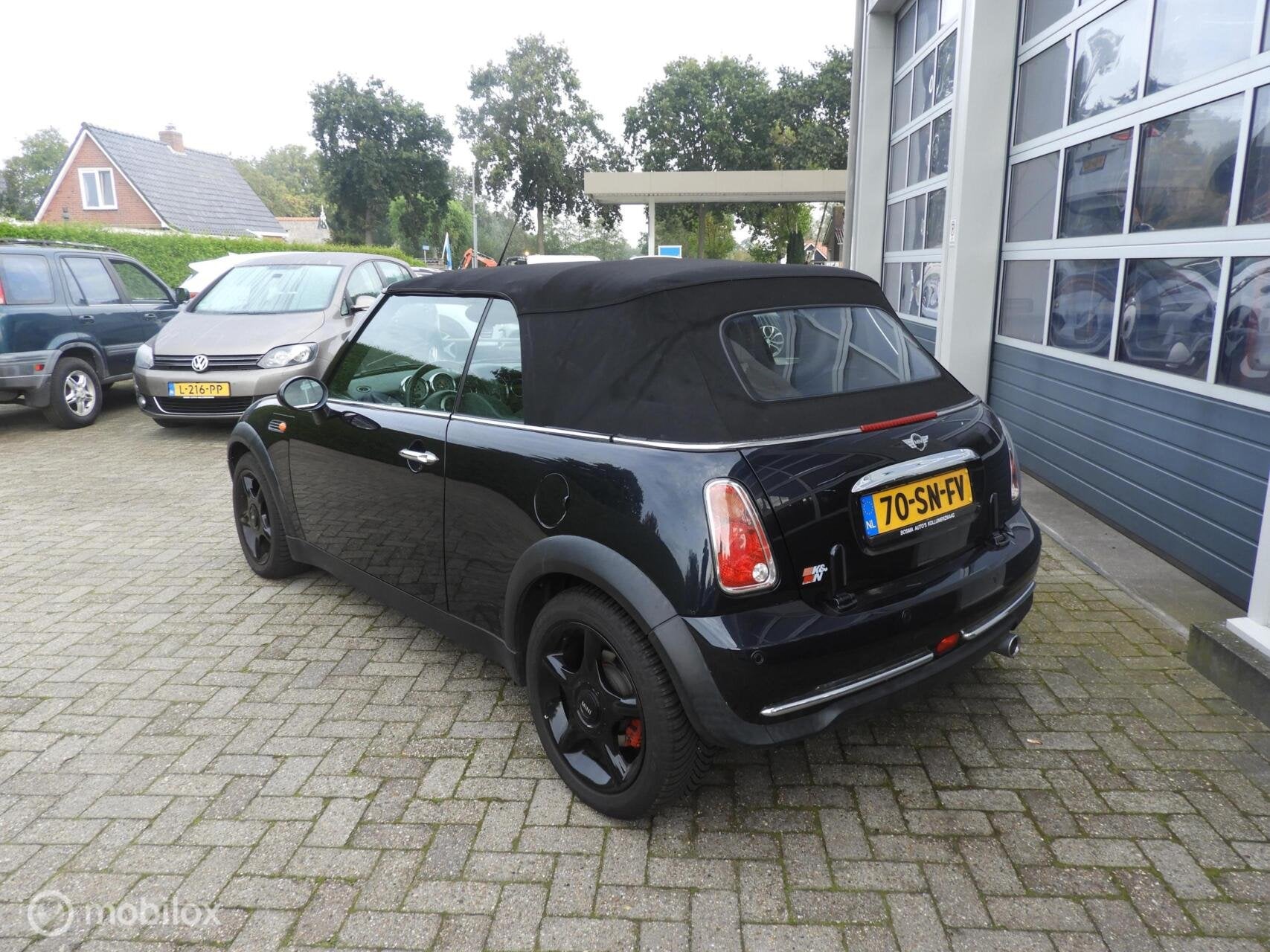Mini Cabrio 1.6 Cabrio, Auto's, Gebruikt, Cabriolet, 4 stoelen, Zwart