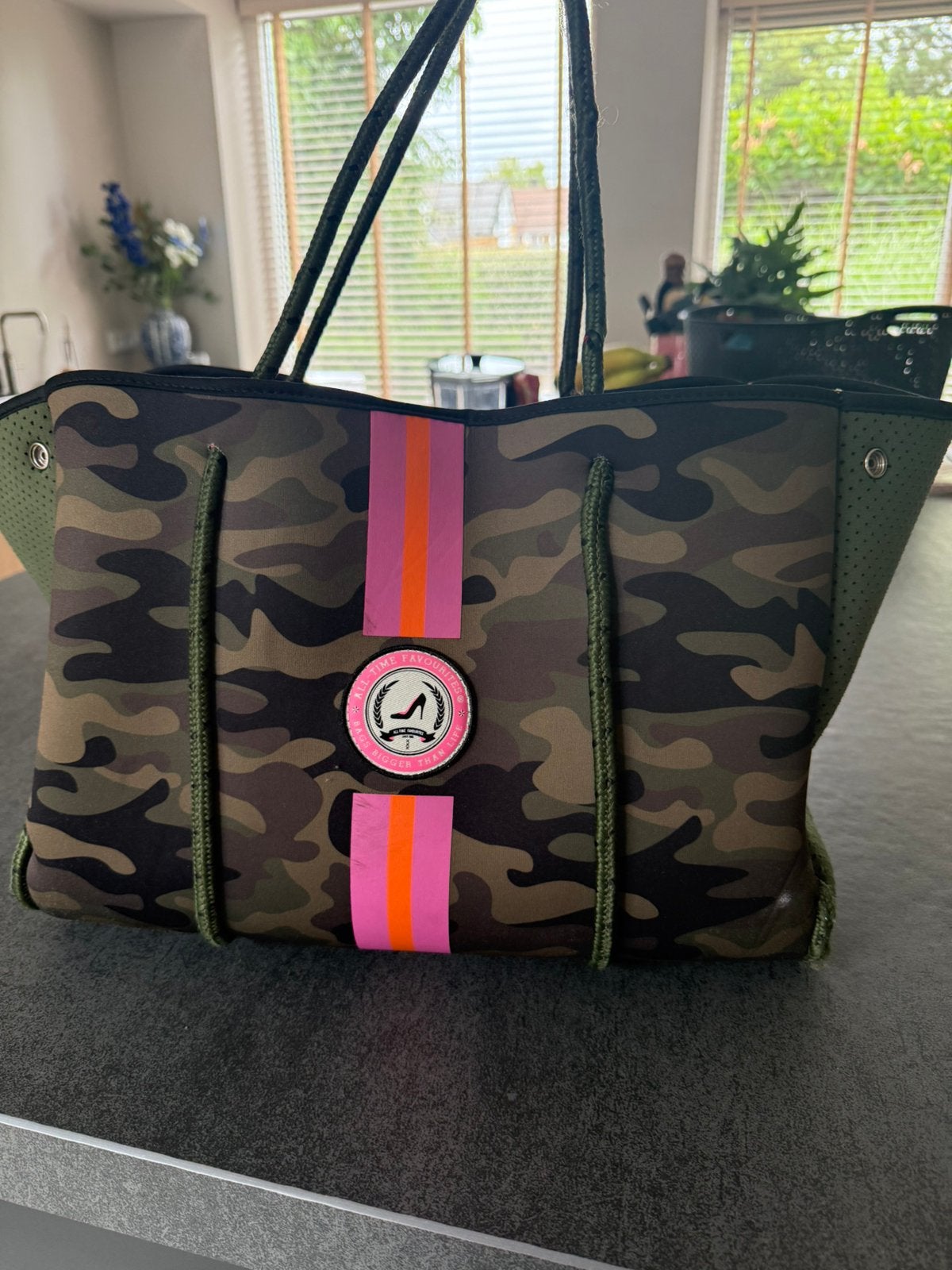 All-Time Favourites camouflage shopper, Sieraden, Tassen en Uiterlijk, Ophalen of Verzenden, Gebruikt, Overige kleuren, Overige merken