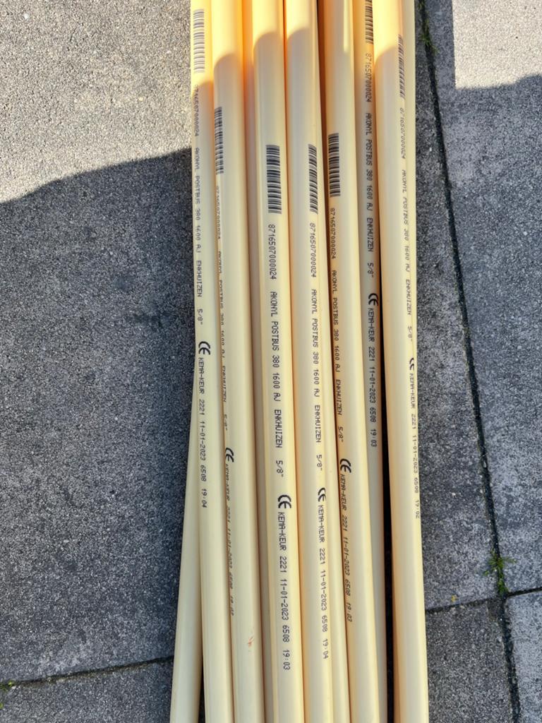 HDPE kunststof kabel/beschermbuizen, Ophalen, Pvc, 20 tot 40 mm, Zo goed als nieuw