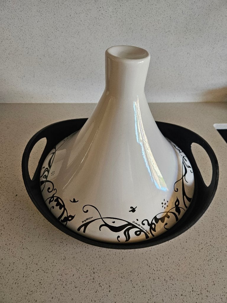 BergHOFF Auriga Tajine 31 cm Gietijzer & Keramiek (Inductie), Ophalen, Gebruikt, Gietijzer, Keramische plaat