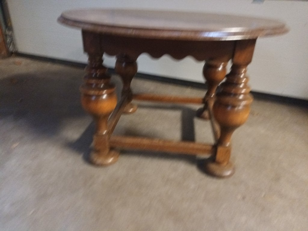 Ronde salontafel, Ophalen