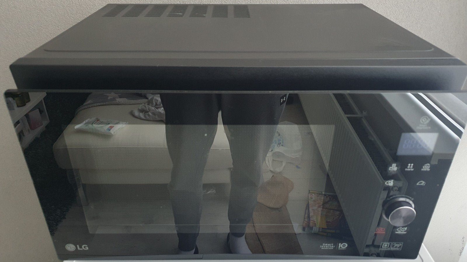 lg smart inverter magnetron oven in 1 zgan, Witgoed en Apparatuur, Magnetrons, Ophalen, Zo goed als nieuw, Oven, Draaiplateau