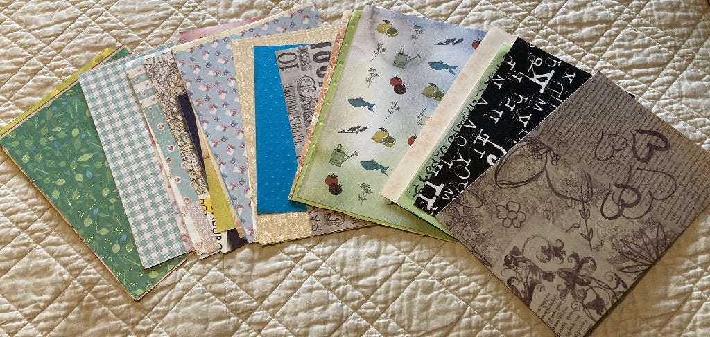 papier voor kaartenmaken en knutselen  112 stuks, Ophalen of Verzenden, Nieuw, Overige thema's, Blanco kaart of Basiskaart