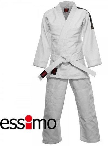 Essimo Judopak Koka met schouderembleem 140, Verzenden, Maat XS of kleiner, Judo, Zo goed als nieuw