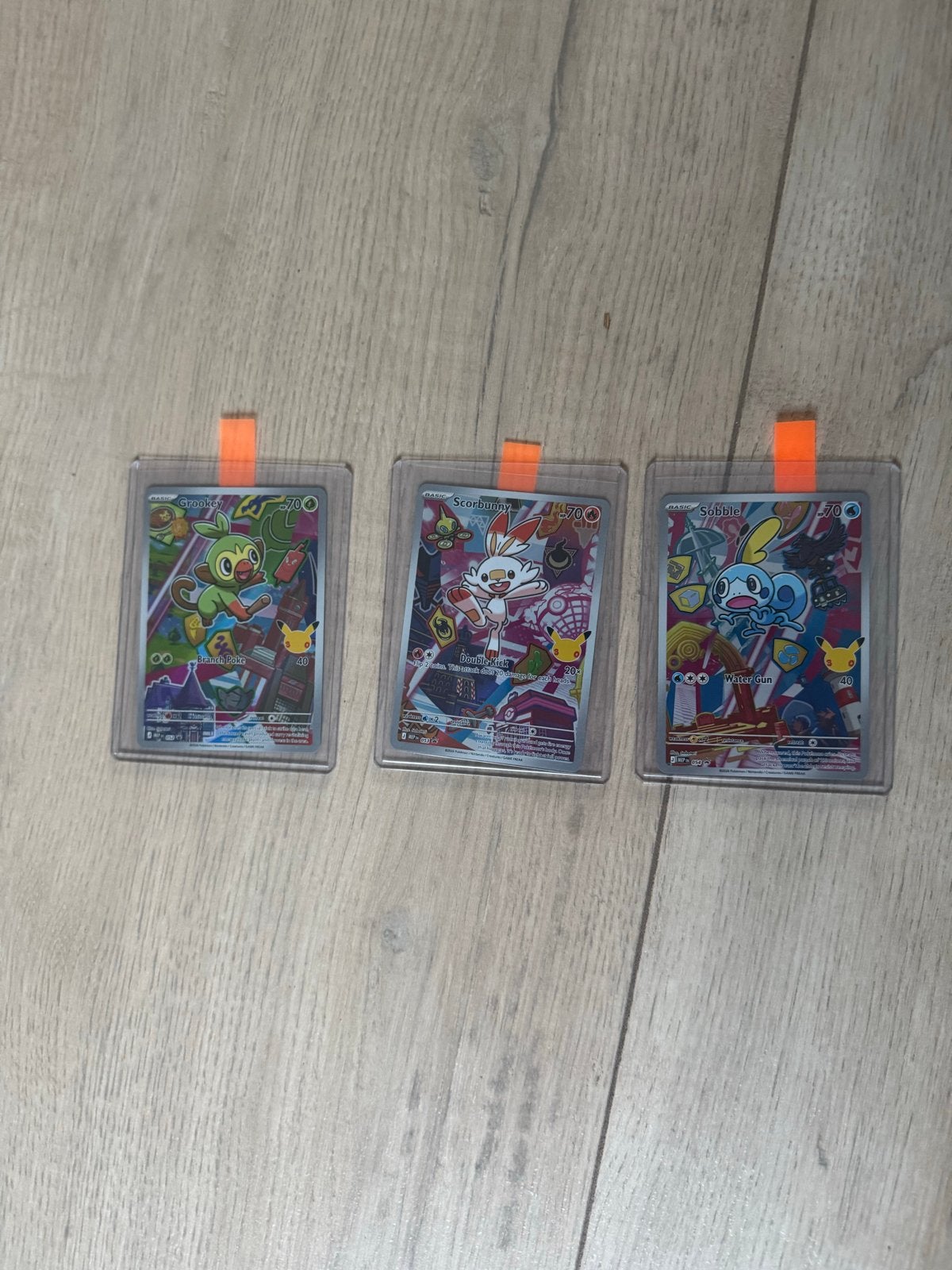 pokemon first partner illustration Grookey, Scorbunny, So, Ophalen of Verzenden, Zo goed als nieuw, Meerdere kaarten