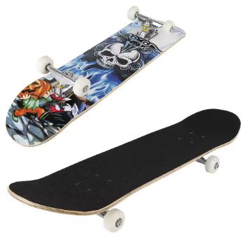 Professioneel Skateboard met Skull Patroon en ABEC-7 lagers, Ophalen of Verzenden, Nieuw, Skateboard
