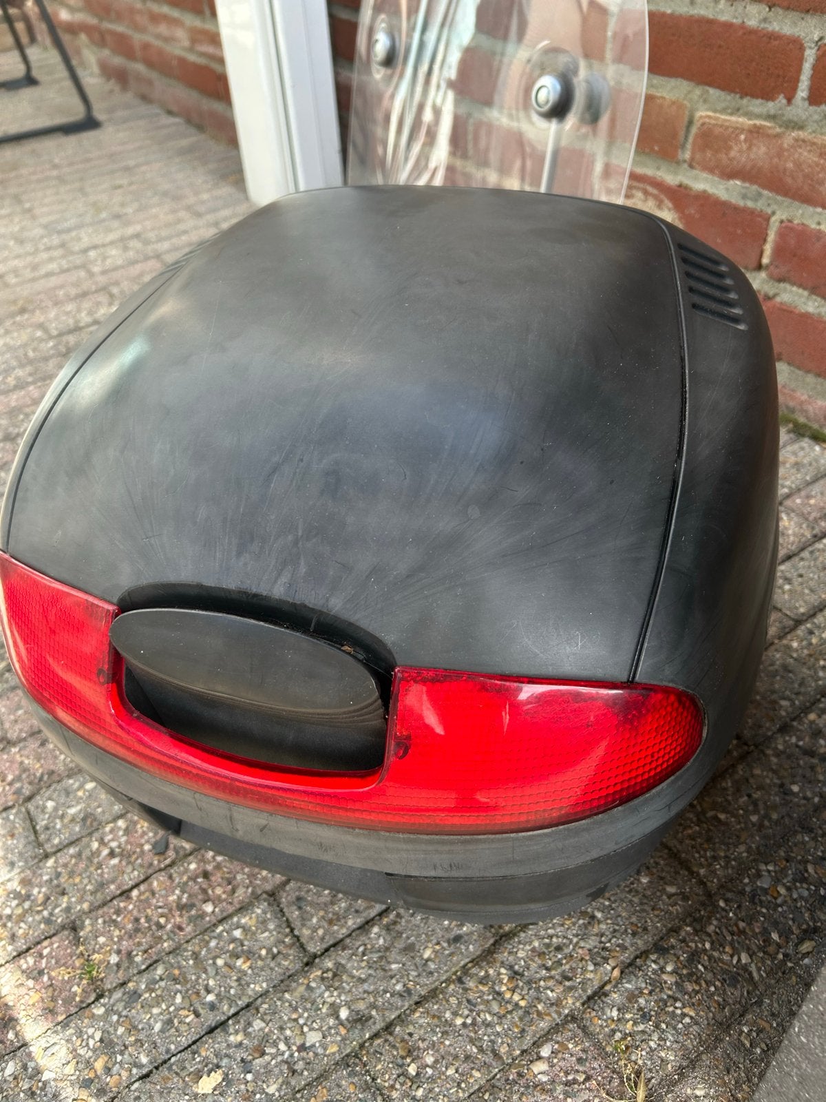 Scooter topkoffer SH25 met windscherm, Motoren, Ophalen of Verzenden, Gebruikt